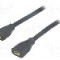Cablu port micro USB B, USB B micro mufa, USB 2.0, lungime 0.5m, negru, LOGILINK - CU0120