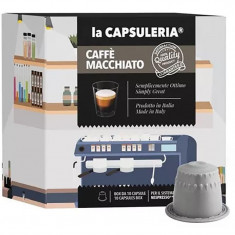 Cafea Macchiato, 10 capsule compatibile Nespresso, La Capsuleria