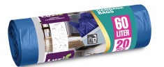 Saci menajeri Luxia 60L cu urechi de prindere 20 buc HD-LD albastri