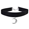 Accesoriu de Deghizare Gothic Chocker cu Luna Suspendabilă, Negru, Oem