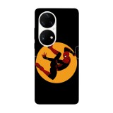 Husa compatibila cu Huawei Nova Y70 model Spiderman Swing, Silicon, TPU, Viceversa, Transparent, Carcasa