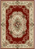 Cumpara ieftin Covor Model Lotos, 1557-210, Marime, 60 x 110, cm, Rosu, Crem, Inaltime Fir, 8, mm, Antialergic, Polipropilena, Living, Dormitor, Sufragerie, Birou