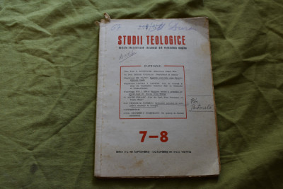 Studii Teologice revista 7-8 1956 foto