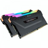 Memorie DDR Corsair DDR4 16 GB, frecventa 3600 MHz, 8 GB x 2 module, radiator, iluminare RGB, &quot;CMW16GX4M2D3600C18&quot;