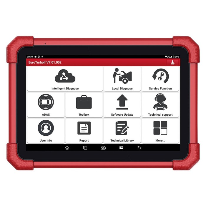 Diagnoza autoturisme LAUNCH X-431 EURO TURBO II, cu software 12 luni + Haynes Carset Electronics 12 luni, Android 10, 2.0 GHz 4 Core, 4 GB RAM, 128 GB