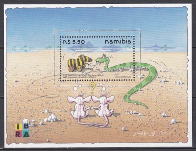Namibia 1999 - Expoziția Internațională de Timbre &amp;bdquo;IBRA &amp;#039;99&amp;rdquo; - N&amp;uuml;rnberg, Colita, MNH foto