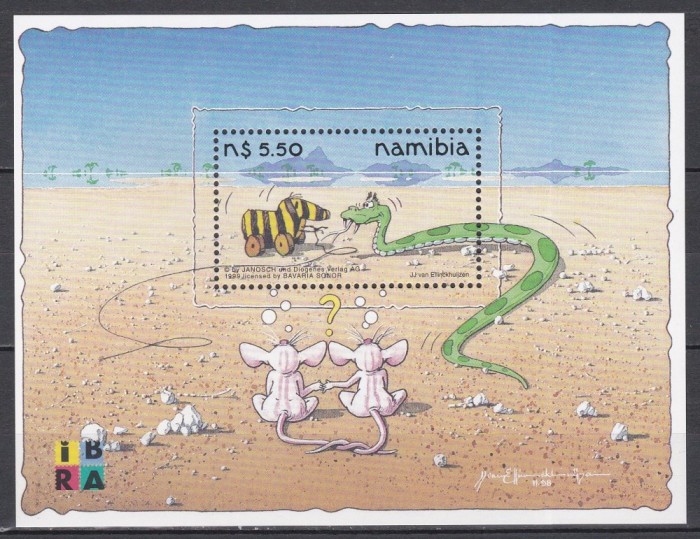 Namibia 1999 - Expoziția Internațională de Timbre &bdquo;IBRA &#039;99&rdquo; - N&uuml;rnberg, Colita, MNH