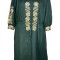 Rochie dama casual R262, Dacali, verde/bej marimea L