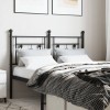 VidaXL Tăblie de pat metalică, negru, 120 cm 374370