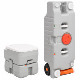 VidaXL Set portabil cu toaletă și rezervor de apă pentru camping