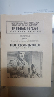 Pliant, Program Stagiunea 1951-1952, Savrofilm prezintă, Fiul regimentului foto