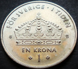 Moneda 1 COROANA - SUEDIA, anul 2001 * cod 626 B = excelenta