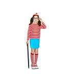 Costum Carnaval pentru Copii, Model Curious Girl marime 130/140 cm ( 9-10 Ani)