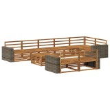 vidaXL Set de canapele de exterior 9 pcs 3383547