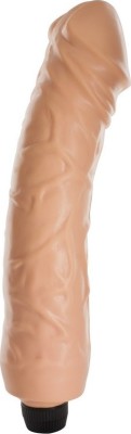 Vibrator Super Big Boss, Multispeed, PVC, Natural, 34cm foto