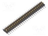 Conector șiruri pini tată 50 pini 1,27mm aurit SMT SAMTEC