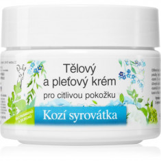 Bione Cosmetics Kozí Syrovátka Cremă nutritivă pentru față și corp pentru piele sensibila 260 ml