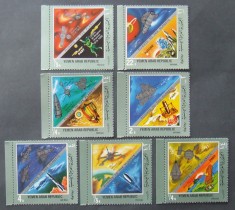 YEMEN A.R. -ZBOR PRINTRE PLANETE-7 V.DANTELATA-MNH** YAR 19 foto