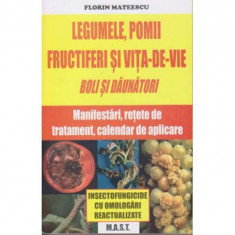 Legumele,pomii si vita-de-vie. Boli si daunatori:manifestari, retete de tratament, calendar de aplicare, Ing. FI. Mateescu