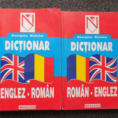 DICTIONAR ROMAN - ENGLEZ + ENGLEZ - ROMAN - Nichifor