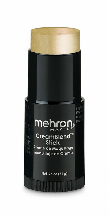 Baton de conturare multifunctional pentru ten/corp Mehron&trade; CreamBlend Stick , 21g - 010 Gold