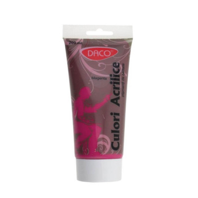 Vopsea Acril DACO Roz Magenta, 200 ml, Tempera Acrilica, Culori Acrilice, Vopsea Acrilica, Vopsele Acrilice, Tempera Acril, Vopsea Roz, Acrilica Roz, foto