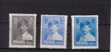 ROMANIA 1928 LP 79 REGELE MIHAI I FORMAT MARE CU FILIGAN UZUALE SERIE MNH, Nestampilat