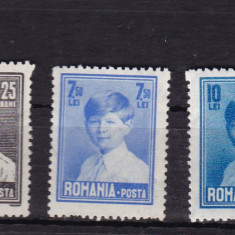 ROMANIA 1928 LP 79 REGELE MIHAI I FORMAT MARE CU FILIGAN UZUALE SERIE MNH