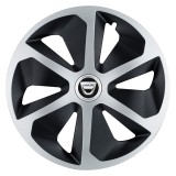 Set 4 capace roti Roco Gri-Negru R17 pentru gama auto Dacia