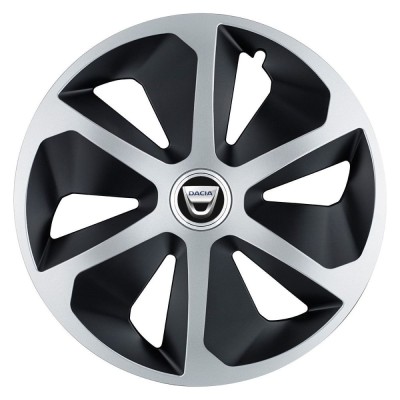 Set 4 capace roti Roco Gri-Negru R17 pentru gama auto Dacia foto