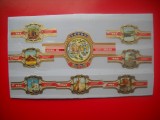 HOPCT LOT NR 78 VIATA IN SUA-AMERICA -8 BUC-ETICHETE VECHI DE TRABUCURI/ CIGARS LABELS -COLECTIE DE LUX-