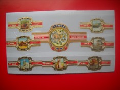 HOPCT LOT NR 78 VIATA IN SUA-AMERICA -8 BUC-ETICHETE VECHI DE TRABUCURI/ CIGARS LABELS -COLECTIE DE LUX-