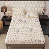 Husa de Pat Cocolino cu Elastic + 2 Fete de Perna pentru Pat Dublu, Alb - DNA277