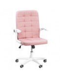 Scaun birou OFF 332, cotiere rabatabile, piele ecologica, roti gumate, mecanism balans, ergonomic, 100 kg