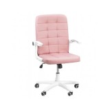 Scaun birou OFF 332, cotiere rabatabile, piele ecologica, roti gumate, mecanism balans, ergonomic, 100 kg