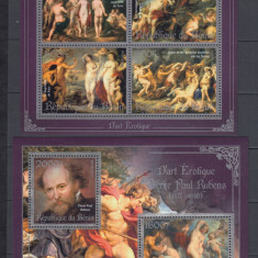 Benin 2013 - Pictura - NUDURI - PETER PAUL RUBENS - Bloc + Colita - MNH