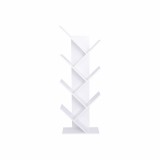 Cumpara ieftin Biblioteca mdf alb Baki 43x20x115 cm