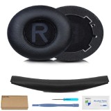 Set 2 bureti, Burete protectie banda superioara pentru casti JBL Tune 670NC / Tune 660NC / Tune 600BTNC - Negru - Spuma cu memorie