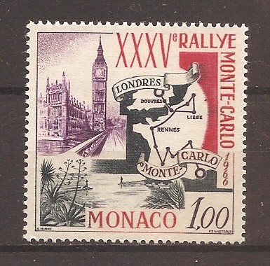 Monaco 1966 - 4 serii, 8 poze, MNH foto