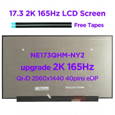 Display Laptop, NE173QHM-NY2, NE173QHM-NY3, NE173QHM-NY4, NE173QHM-NY5, QHD 2560x1440, 17.3 inch, QHD 2560x1440, 165Hz, 40 pini