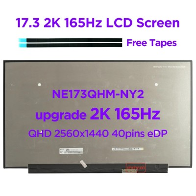 Display Laptop, HP, Omen 17-CK, 17T-CK, TPN-Q266, M57128-001, NE173QHM-NY5, 4J0V9PA, 17.3 inch, QHD 2560x1440, 165Hz, 40 pini foto