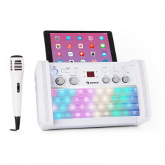 Auna DiscoFever 2.0, sistem de karaoke, BT, LED multicolor disco, CD / CD + G player foto