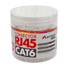 Mufa RJ-45 UTP Cat.6, 50&micro; (100 buc) RJ45-CAT6-50U-JAR