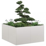 Cumpara ieftin Jardinieră 80x80x40 cm oțel inoxidabil