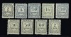 ROMANIA 1911 TAXE DE PLATA CU INSCRIPTIA ROMANIA EMISIUNEA a II-a GUMA ORIGINALA, Nestampilat