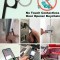 Breloc metalic Multifunctional cu Stylus Touchscreen ARGINTIU