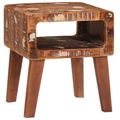 vidaXL Mese de capăt Multicolour 40 x 32 x 46 cm Lemn masiv reciclat