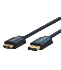 Cablu Profesional Clicktronic DisplayPort la HDMI 10m aurit v2.0 4K