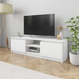vidaXL Comodă TV, alb, 120 x 30 x 35,5 cm, PAL 800567