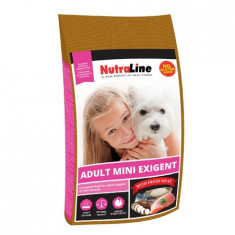 Nutraline Dog Adult Mini Exigent 8kg, Hrana caini talie mica mofturosi foto